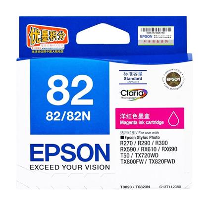 爱普生（EPSON）T0823（C13T112380) 原装红色墨盒